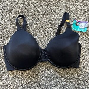 NWT Vanity Fair Black Bra 36DD